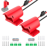 CHoiKWong power wheel adapter in Milwaukee M12 battery slot for simple power conversion.