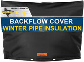 Cholila Cover backflow cover front view shows multi-layer insulation for protection.