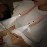 Choudao Tech LED neck light with warm, natural, and cool temps for flexible night reading.