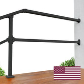 CHR Fence & Rail 4ft extension mounted on wall for outdoor stairs stability