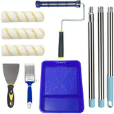 CHSCIENCE paint roller kit frame demonstrating steady spins for even application.