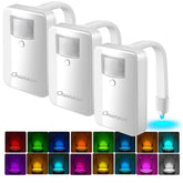 Chunace toilet night light with motion sensor illuminates paths at night