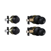Cielsa Dawn exterior lock set front view showing matte black finish and modern handle