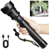 Cinlinso flashlight delivers 99,000 lumens with a wide beam for clear visibility