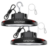 CINOTON 160W UFO high bay light with 24,000lm brightness for clear warehouse illumination