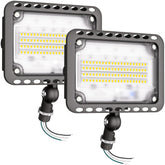 CINOTON 65W flood light on outdoor wall mount for broad illumination