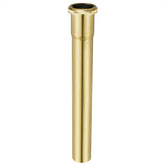 Cinsda brass slip joint extension tube in brushed gold for durable under-sink connections