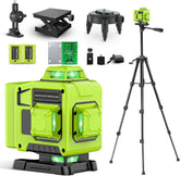 CinusLinus laser level on a tripod enables quick, precise room setup.