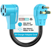 CircleCord NEMA 6-50P to 14-50R adapter, outer view, ideal for Level 2 EV charging flexibility