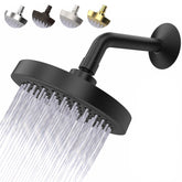 CircleSplash high pressure shower head in matte black delivers powerful coverage