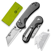 CIVIVI Elementum knife closed for compact carry with clip
