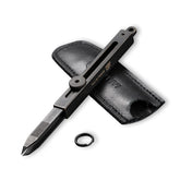 CIVIVI Tac-N-Tweeze retractable tweezers with leather sheath for secure, portable carry