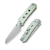 CIVIVI Vision FG nitro-v blade close-up shows precise edge and corrosion resistance.
