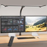 CJJFACA office desk lamp with extended arm for wide desk illumination