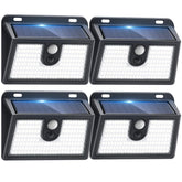 CLAONER solar motion sensor light front view enhances outdoor security at entryways.