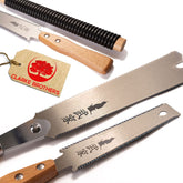 Clarke Brothers Ryoba 9.5 inch two-edge saw for versatile rip and crosscuts.