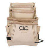 CLC Custom Leathercraft 179354 nail and tool bag with open pockets for quick access.