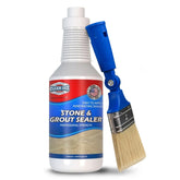 Clean-eez grout sealer 32oz bottle protects tiles and grout.