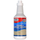 Clean-eez Grout Sealer 32oz bottle protects grout from stains and spills.