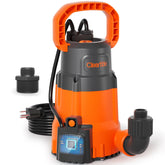 Cleartide submersible sump pump unit ready for quick installation in damp spaces.