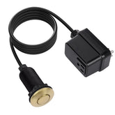 CLEESINK cordless push-button switch for garbage disposal on kitchen counter