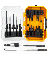 cleverool 16pcs countersink set in a storage box for organized woodworking