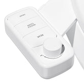 Clirass Ultra-Slim Bidet Attachment front view showing slim profile for easy installation.
