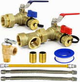 CMI Inc valve kit with 3/4 inch IPS female threads for reliable tankless connections