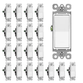 CML Hardware single-pole decorator switch with a 20-pack for reliable residential lighting control.