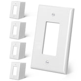 CML Oversized Decorator Wall Plate 40-pack, pack shot, covers large wall gaps efficiently.