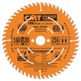 CMT ORANGE TOOLS ITK PLUS fine finish blade close-up for precise hardwood cuts