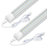 CNSUNWAY LED shop light 4ft D-shape front view delivers bright, uniform workshop illumination.