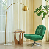 CO-Z 69-inch arc floor lamp with brushed gold finish adds stylish ambient lighting.