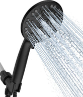 Cobbe 8 Functions handheld front view shows ergonomic design for comfortable showers.