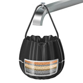 Cobbe bath filter matte black front view for smoother skin during baths