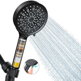 Cobbe filtered shower head handle for easy handheld bathing and adjustable flow