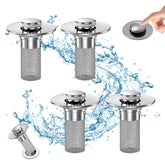 Cocog pop-up drain strainer catches hair and helps prevent clogs in bathroom sinks