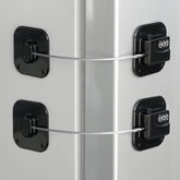 Coipdfty refrigerator lock heavy-duty on cabinet door, drill-free security