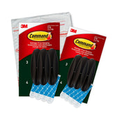 Command Outdoor Bronze six-hook set holds up to 5 lbs for exterior decor.