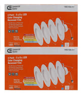 Commercial Electric color-changing downlight front view shows adjustable temps for living spaces