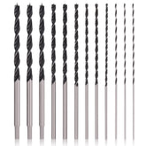 COMOWARE 12in Brad Point bits with round shank for precise starts in woodwork.