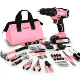 COMOWARE 20V cordless drill with battery enabling quick, smooth drilling for home projects