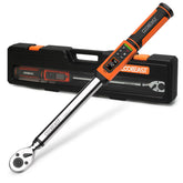 Coobeast Digital Torque Wrench 1/2 drive display shows precise readings in dim environments