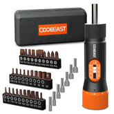 Coobeast Torque Screwdriver 38-piece set with precise torque scale for accurate tightening.