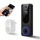 Cookedixo 1080p wireless doorbell front view for clear porch monitoring