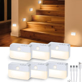 Coolilumi motion sensor night light glows softly for safe stair visibility.