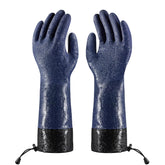 COOLJOB long sleeve waterproof gloves with PVC coating for cold weather work