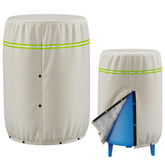 COSHNIBI round well tank cover on a 20-inch diameter tank for winter protection.