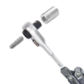 Cosmedge Flat End 2 in1 EDC Ratchet Wrench close-up showing compact, durable design.