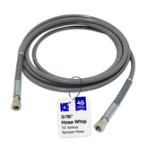 Cosmostar 3-16-inch 15ft airless hose offers precise control for indoor and outdoor painting tasks.